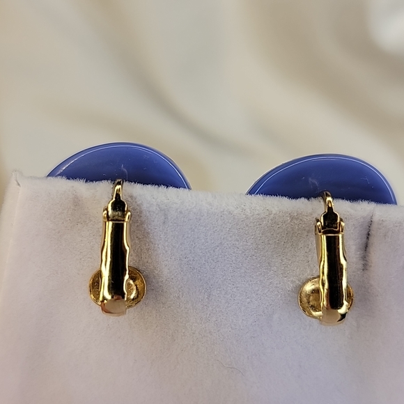 Vintage Lavender Button Clip on Artsy Costume Statement Jewelry 💜 - Picture 5 of 11